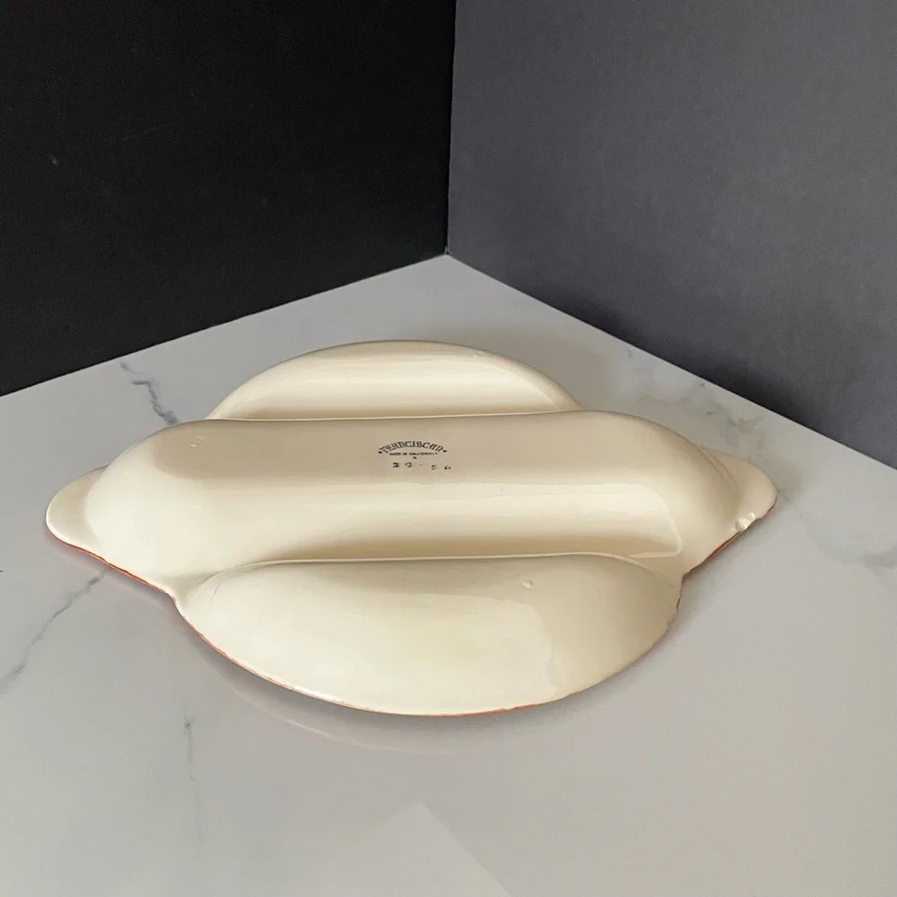 Divided Relish Serving Platter - Apple by Franciscan (read description)
